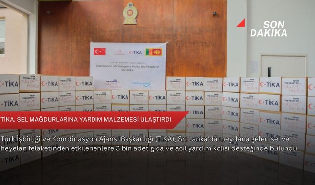 TİKA, sel mağdurlarına yardım malzemesi ulaştırdı