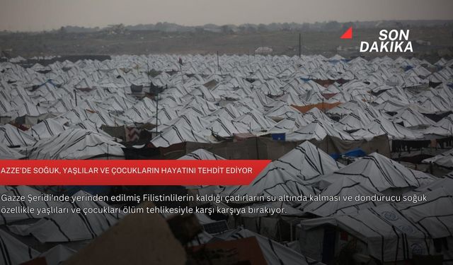 Gazze'de soğuk, yaşlılar ve çocukların hayatını tehdit ediyor