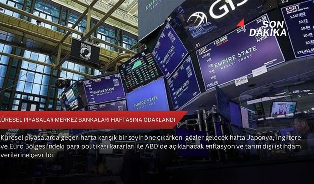 Küresel piyasalar merkez bankaları haftasına odaklandı