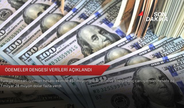 Ödemeler Dengesi verileri açıklandı