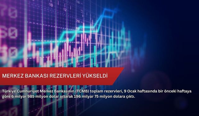 Merkez Bankası rezervleri yükseldi