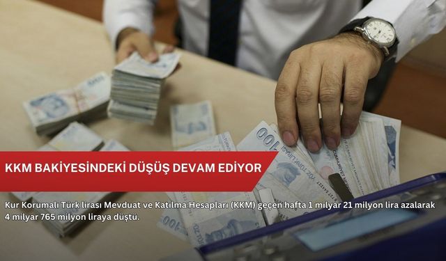 KKM bakiyesindeki düşüş devam ediyor