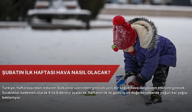 Şubatın ilk haftası hava nasıl olacak?