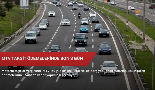 MTV taksit ödemelerinde son 3 gün