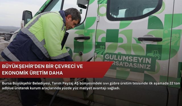Büyükşehir'den bir çevreci ve ekonomik üretim daha
