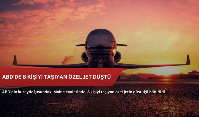 ABD'de 8 kişiyi taşıyan özel jet düştü