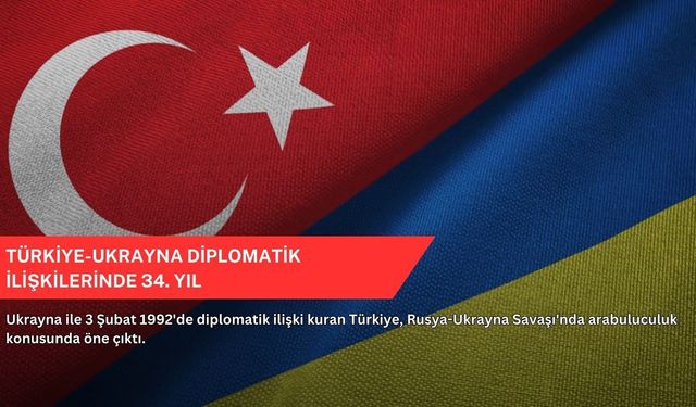 Türkiye-Ukrayna diplomatik ilişkilerinde 34. yıl