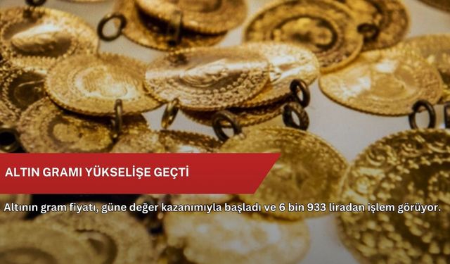 Altın gramı yükselişe geçti