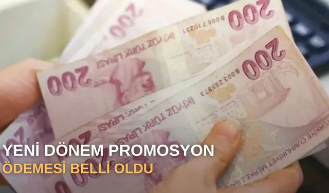 Yeni dönem promosyon ödemesi belli oldu