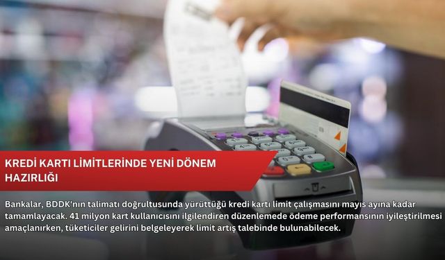 Kredi kartı limitlerinde yeni dönem hazırlığı