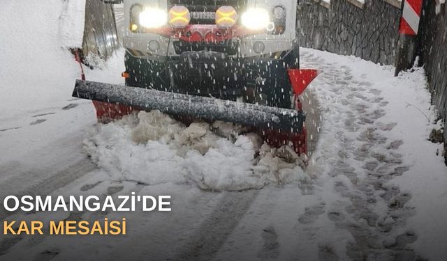 Osmangazi'de kar mesaisi