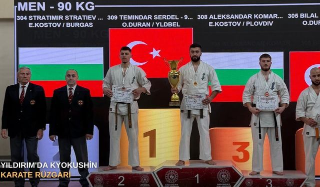Yıldırım'da Kyokushin karate rüzgarı