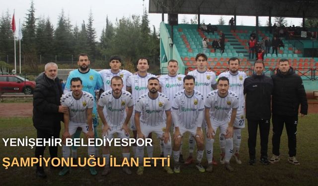 Yenişehir Belediyespor şampiyonluğu ilan etti