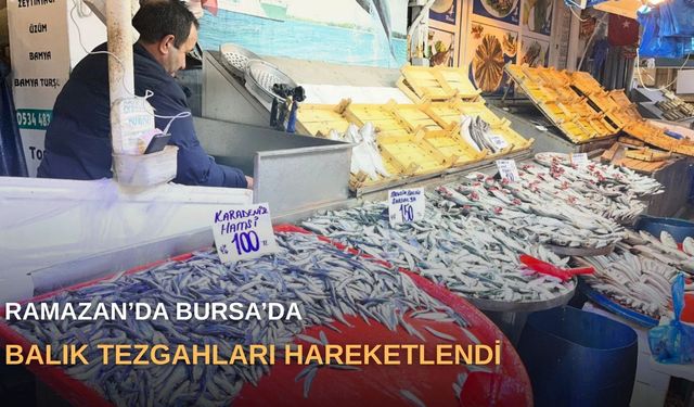 Ramazan’da Bursa’da balık tezgahları hareketlendi