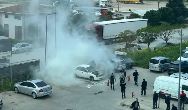 Bursa’da korkutan görüntüler: Hastane bahçesinde alevler yükseldi!