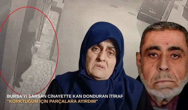 Bursa’yı sarsan cinayette kan donduran itiraf: "Korktuğum için parçalara ayırdım"