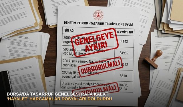 Bursa’da tasarruf genelgesi rafa kalktı: ‘Hayalet’ harcamalar dosyaları doldurdu