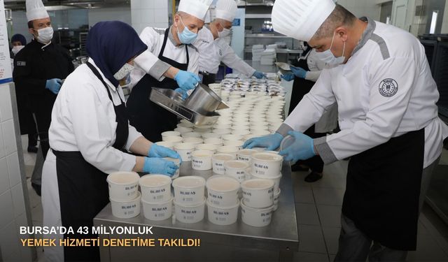 Bursa’da 43 milyonluk yemek hizmeti denetime takıldı!