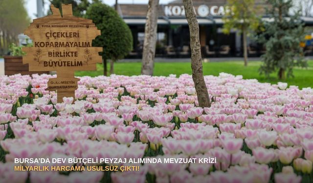 Bursa’da dev bütçeli peyzaj alımında mevzuat krizi: Milyarlık harcama usulsüz çıktı!