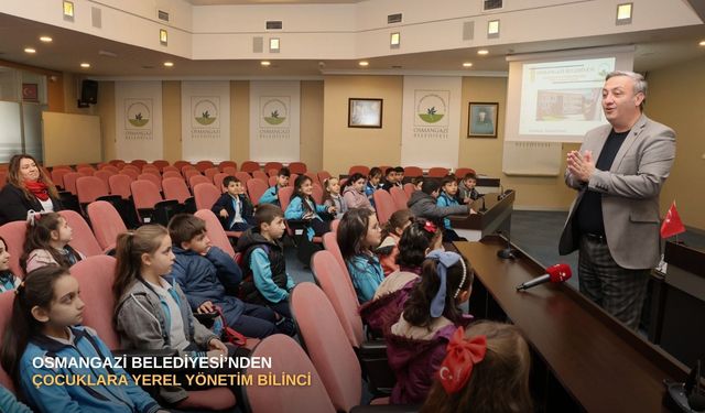 Osmangazi Belediyesi’nden çocuklara yerel yönetim bilinci