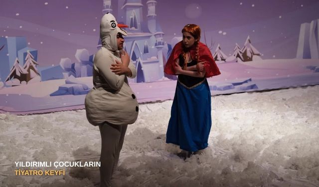 Yıldırımlı çocukların tiyatro keyfi