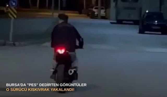 Bursa’da "pes" dedirten görüntüler: O sürücü kıskıvrak yakalandı!