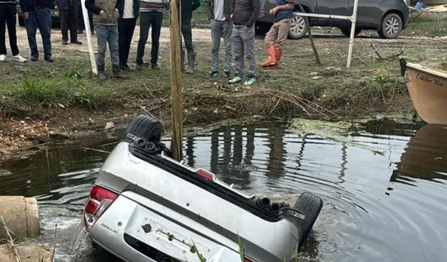Bursa’da akıllara durgunluk veren kaza: Otomobil gölün derinliklerine gömüldü!
