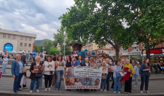 Bursa'da kadın derneklerinden adalet eylemi: Davaların takipçisiyiz!