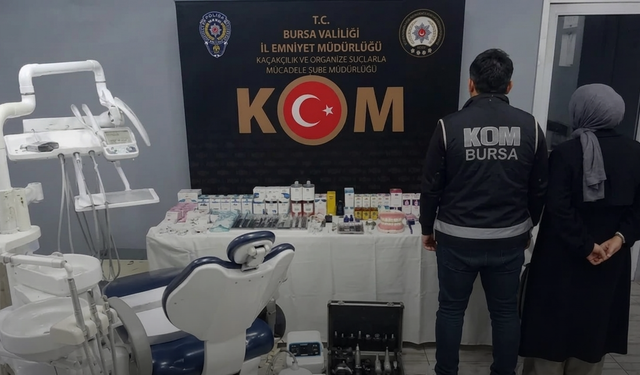 İnegöl'de merdiven altı diş muayenehanesine KOM darbesi