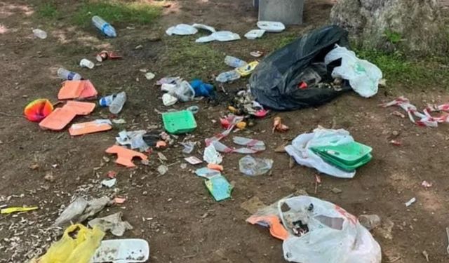 Bursa’da piknik alanı çöplüğe döndü: Vatandaşlar isyan etti!