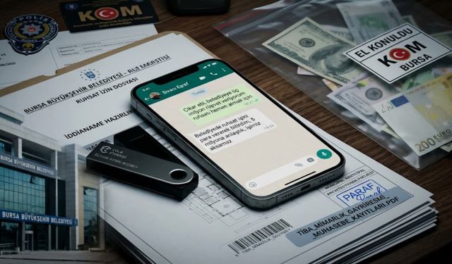 Bursa’da şifreli mesajlar ve kripto cüzdanlar deşifre oldu: Belediyeye 3 milyon TL’lik rüşvet pazarlığı WhatsApp’ta!