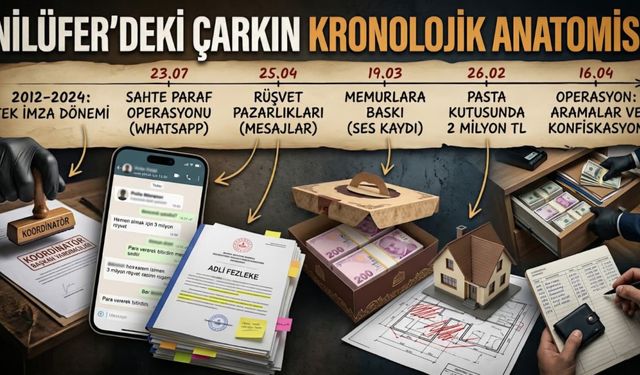 Bursa’da itiraflar, şifreli mesajlar ve belgeler: Nilüfer’deki çarkın kronolojik anatomisi