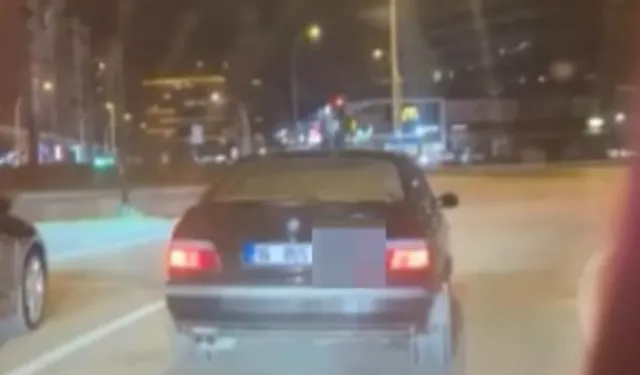 Bursa’da saniyelerle kurtarılan facia! Drift yapan araç ortalığı karıştırdı