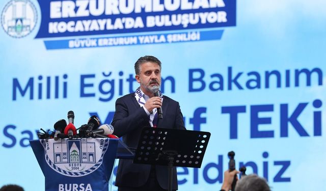 Bursa ve Erzurum arasında "İki manevi kaleyiz"