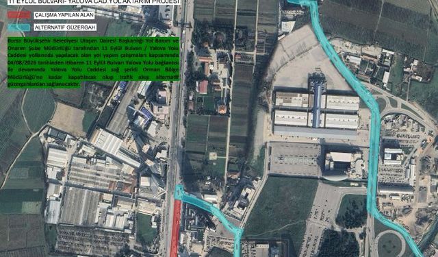 Bursa’da sürücüler dikkat! 4 Ağustos’ta o bulvar trafiğe kapanıyor