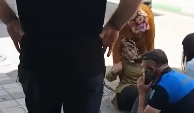 Bursa’da sokak ortasında tehlike! Balkondan kopan beton parçası kadını yaraladı