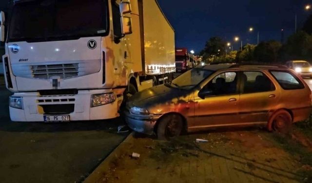 Bursa'da kaza sonrası şaşırtan sahne