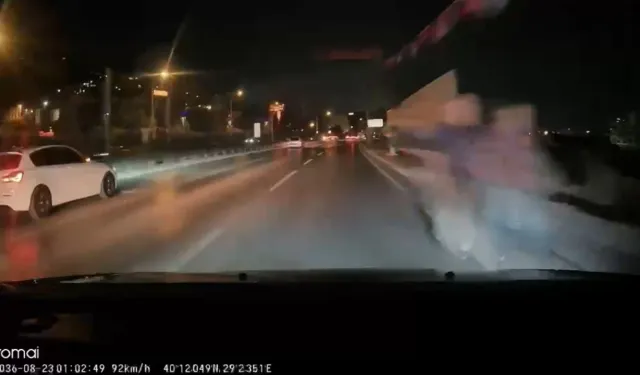 Bursa’da şaşırtan kaza! Otomobilin çarptığı yaya koşarak kaçtı