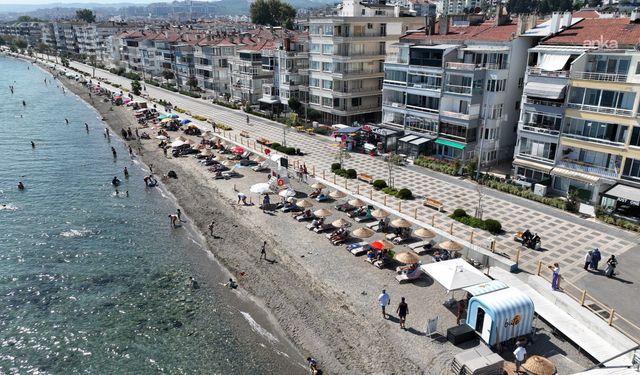Bursalıların yaz rotasına yeni durak eklendi! Güzelyalı’da halk plajı hizmette