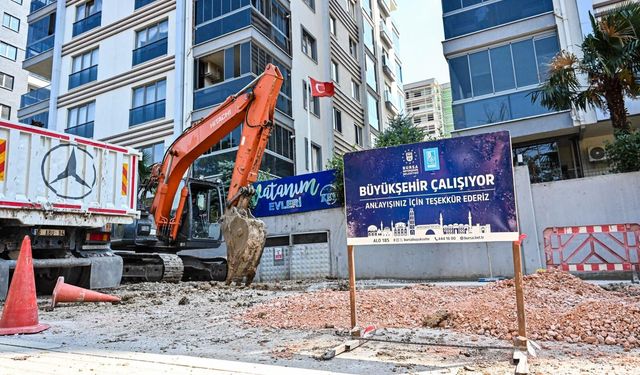 Bursa’da yağış öncesi kritik hamle! O caddeye yeni hat yapıldı