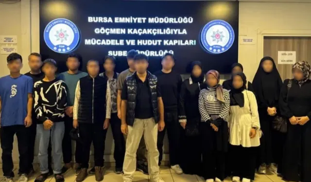 Bursa'da göçmen kaçakçılığı operasyonu! 10 kişi yakalandı