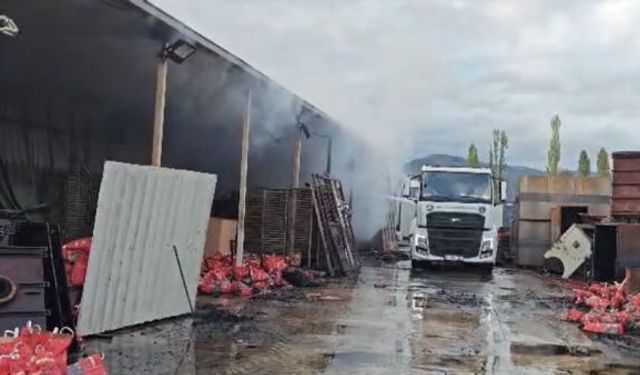 Bursa’da kömür işletmesinde korkutan yangın!