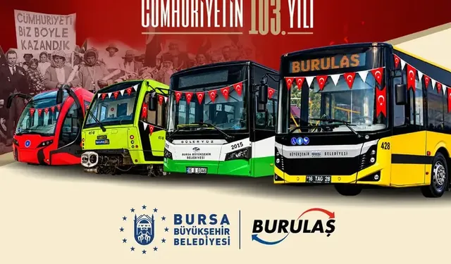 BursaRay, tramvay ve otobüslerde ücretsiz ulaşım başladı