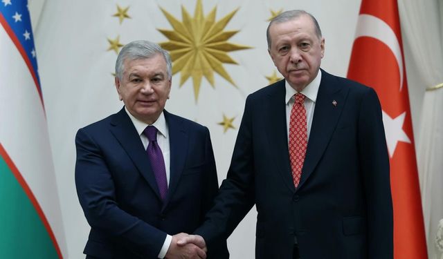 Cumhurbaşkanı Erdoğan ve Mirziyoyev bir araya geldi