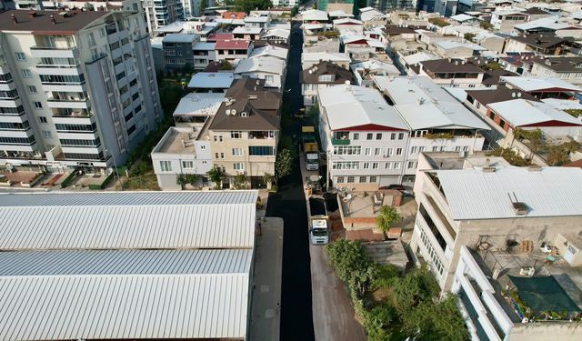 Bursa Yıldırım’da yol çalışması! 450 metrelik sokak yenilendi