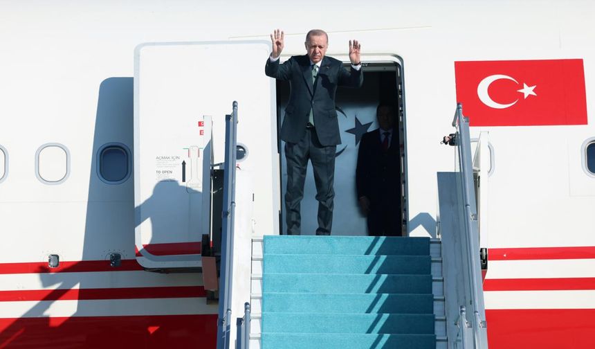 Cumhurbaşkanı Erdoğan, Azerbaycan'a gitti