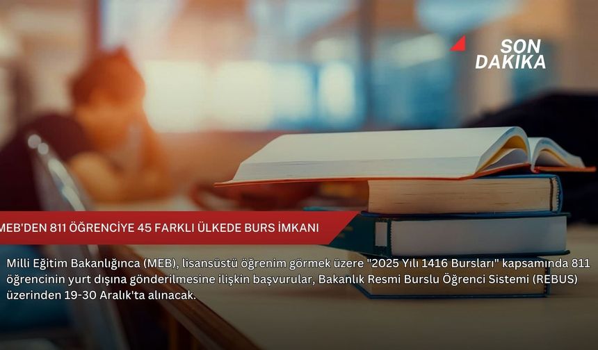 MEB'den 811 öğrenciye 45 farklı ülkede burs imkanı