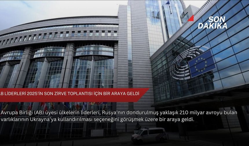 AB liderleri 2025'in son zirve toplantısı için bir araya geldi