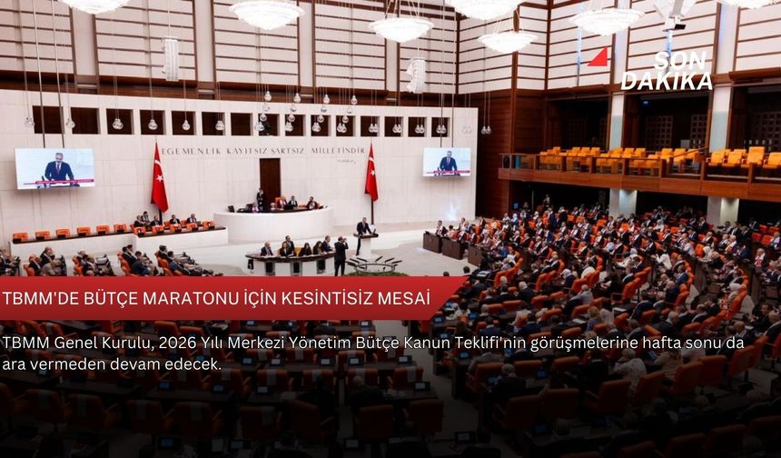 TBMM'de bütçe maratonu için kesintisiz mesai