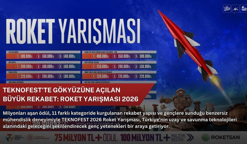 TEKNOFEST'te gökyüzüne açılan büyük rekabet: Roket Yarışması 2026